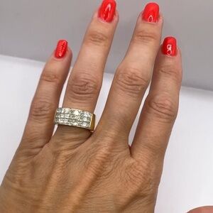 CrissCut (Christopher Designs) 3.00 ctw Invisible Set Princess Cut Diamond Band